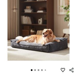 Plush Orthopedic Dog Bed — Gray